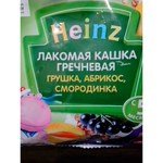 Heinz Лакомая молочная пшеничная персик, абрикос, вишенка (с 5 месяцев) 200 г