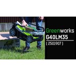 Greenworks 2501907 G40LM35 обзоры