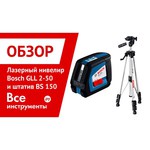 Лазерный уровень Bosch GLL 2-50 Professional + BM 1 Professional + L-BOXX 136 + LR 2 Professional (0601063109)