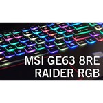 Ноутбук MSI GE63 8RE Raider RGB
