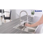 Однорычажный смеситель для кухни (мойки) Blanco Candor-S (нержавеющая сталь)