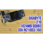 GIGABYTE GeForce 210 590Mhz PCI-E 2.0 1024Mb 1200Mhz 64 bit DVI HDMI HDCP