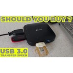 USB-концентратор TP-LINK UH400, разъемов: 4
