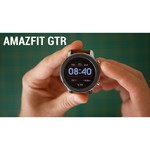 Часы Amazfit GTR 47mm aluminium case, leather strap