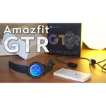 Часы Amazfit GTR 47mm aluminium case, leather strap