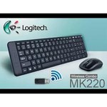 Logitech Wireless Combo MK220 Black USB