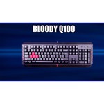 A4Tech Клавиатура A4 Bloody Q100 USB черный Multimedia Gamer LED