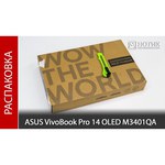 14" Ноутбук ASUS Vivobook Pro 14 OLED M3401QA-KM016W (2880x1800, AMD Ryzen 5 3.3 ГГц, RAM 8 ГБ, SSD 512 ГБ, Windows 11 Home)