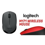 Logitech M170 Wireless Mouse Black-Grey USB