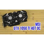 MSI GeForce GTX 1050 Ti 1341Mhz PCI-E 3.0 4096Mb 7008Mhz 128 bit DVI HDMI HDCP OC Dual Fans