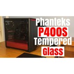 Phanteks Eclipse P400S Tempered Glass Black/red