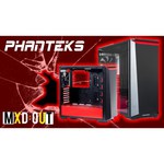 Phanteks Eclipse P400S Tempered Glass Black/red