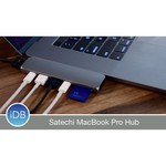 USB-концентратор Satechi Aluminum Type-C Pro Hub Adapter разъемов: 5