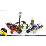 Конструктор LEGO Ninjago 70667 Мотоцикл-клинок Кая и снегоход Зейна