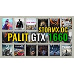 Видеокарта Palit GeForce GTX 1660 1530MHz PCI-E 3.0 6144MB 8000MHz 192 bit DVI HDMI HDCP StormX OC