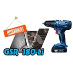 Дрель-шуруповерт BOSCH GSR 180-LI 2.0Ач х2 кейс