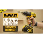 Ударная аккумуляторная дрель-шуруповерт DeWALT DCD709S2T Li-Ion 1.5 А·ч 18 В х2 кейс TSTAK 65 Н·м