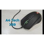 Мышь A4Tech X89 Stone Black USB
