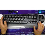 Клавиатура и мышь A4Tech FG1010 White USB