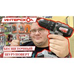 Ударная аккумуляторная дрель-шуруповерт Интерскол ДАУ-13/18ВК Li-Ion 1.5 А·ч 18 В х2 кейс 45 Н·м обзоры