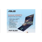 Ноутбук ASUS ZenBook 15 UX534FTC-AA196T (Intel Core i5 10210U 1600MHz/15.6"/3840x2160/8GB/256GB SSD/DVD нет/NVIDIA GeForce GTX 1650 MAX-Q 4GB/Wi-Fi/Bluetooth/Windows 10 Home)