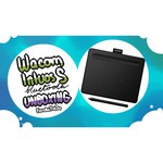 Графический планшет WACOM Intuos M Bluetooth (CTL-6100WLK-N/CTL-6100WLE-N) + курс Старт в CG с Wacom