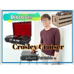 Crosley Виниловый проигрыватель CROSLEY CRUISER DELUXE [CR8005D-PS] Purple Ash c Bluetooth