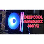 Deepcool Кулер CPU DEEPCOOL GAMMAXX 400 V2 BLUE (универсальный, 180W, 27.8 dB, 500-1650 rpm, 120мм, 4pin, медь+ алюминий, подсвет