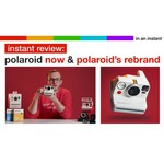 Фотоаппарат моментальной печати Polaroid Now, черный с белым