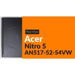 Ноутбук Acer Nitro 5 AN517-52-571N 17.3" FHD IPS/Core i5-10300H/8GB/512GB/NVIDIA GeForce RTX 3050Ti 4GB/None (Boot-up only)/NoODD/черный (NH.QDWER.004)