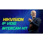 Комбинированный домофон Hikvision DS-KIS603-P серебристый