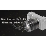 Объектив 7artisans 35mm F0.95 Canon EOS M, черный