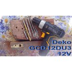 Аккумуляторная дрель-шуруповерт DEKO GCD12DU3 SET4 (063-4140)