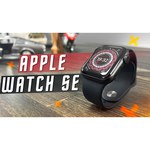 Apple Watch SE GPS 44 мм корпус из алюминия серебристого цвета спортивный ремешок цвета «синий омут обзоры