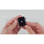 Apple Watch SE GPS 44 мм корпус из алюминия серебристого цвета спортивный ремешок цвета «синий омут