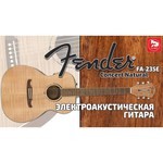 Fender FA-235E Concert 3T Snbrst LR электроакустическая гитара, цвет натуральный обзоры