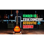 Fender FA-235E Concert 3T Snbrst LR электроакустическая гитара, цвет натуральный