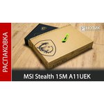 15.6" Ноутбук MSI Stealth 15MA11UEK-276XRU (1920x1080, Intel Core i7 3.3 ГГц, RAM 16 ГБ, SSD 512 ГБ, GeForce RTX 3060, DOS)