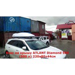 ATLANT Автобокс на крышу Atlant Diamond 430 черный матовый, двухстороннее открывание