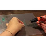 Samutory 3D ручка Pen 3 для рисования / Розовая + LCD дисплей + набор пластика