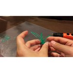 Samutory 3D ручка Pen 3 для рисования / Розовая + LCD дисплей + набор пластика